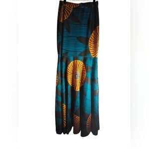 Y2k Tube Top Maxi Dress Artsy Flowy Flared Beachy Vacation Lounging Party